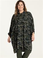 Gozzip - Gerda oversize tunika kjole, Grøn Camouflage